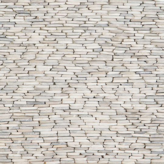 Artmore Tile Landscape Light Blend 4-in x 11-in Natural Stone Slate Pebble Stone Look Wall Tile | EXT3RD105053