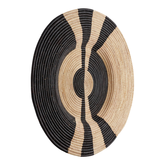 All Across Africa Two Tone Woven Disc Wall Decor: Multi - Natural Fiber by World Market