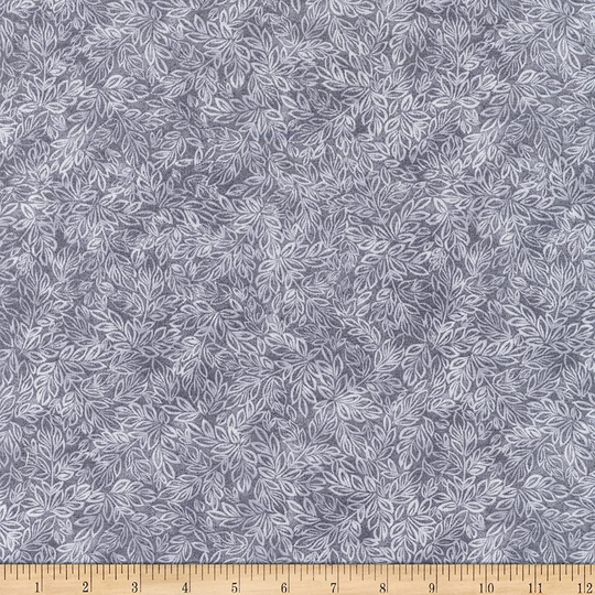 Meadow Mini Leaf Blender Grey Timeless Treasures 44 Inches Wide Cotton Quilting Fabric Tt-C8500-Grey-Meadow