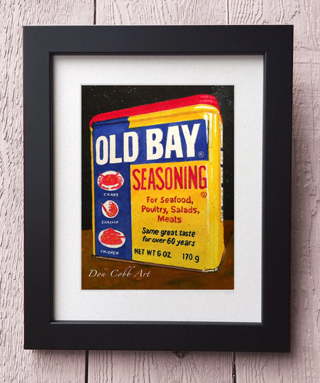 Old Bay Seasoning - Framed Art Prints Two Sizes Signed & Numbered