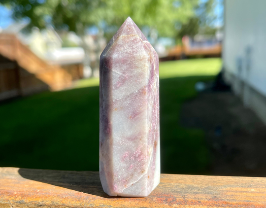 Lepidolite & Pink Tourmaline Tower