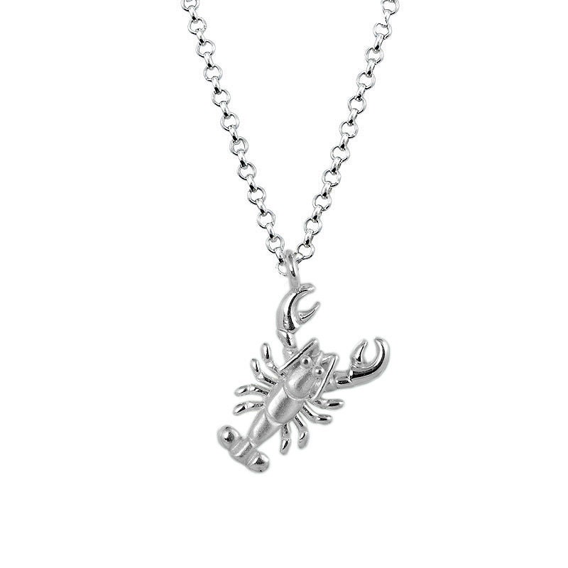 Lobster Necklace, Sterling Silver Ocean Jewelry, Seafood Lover Gift