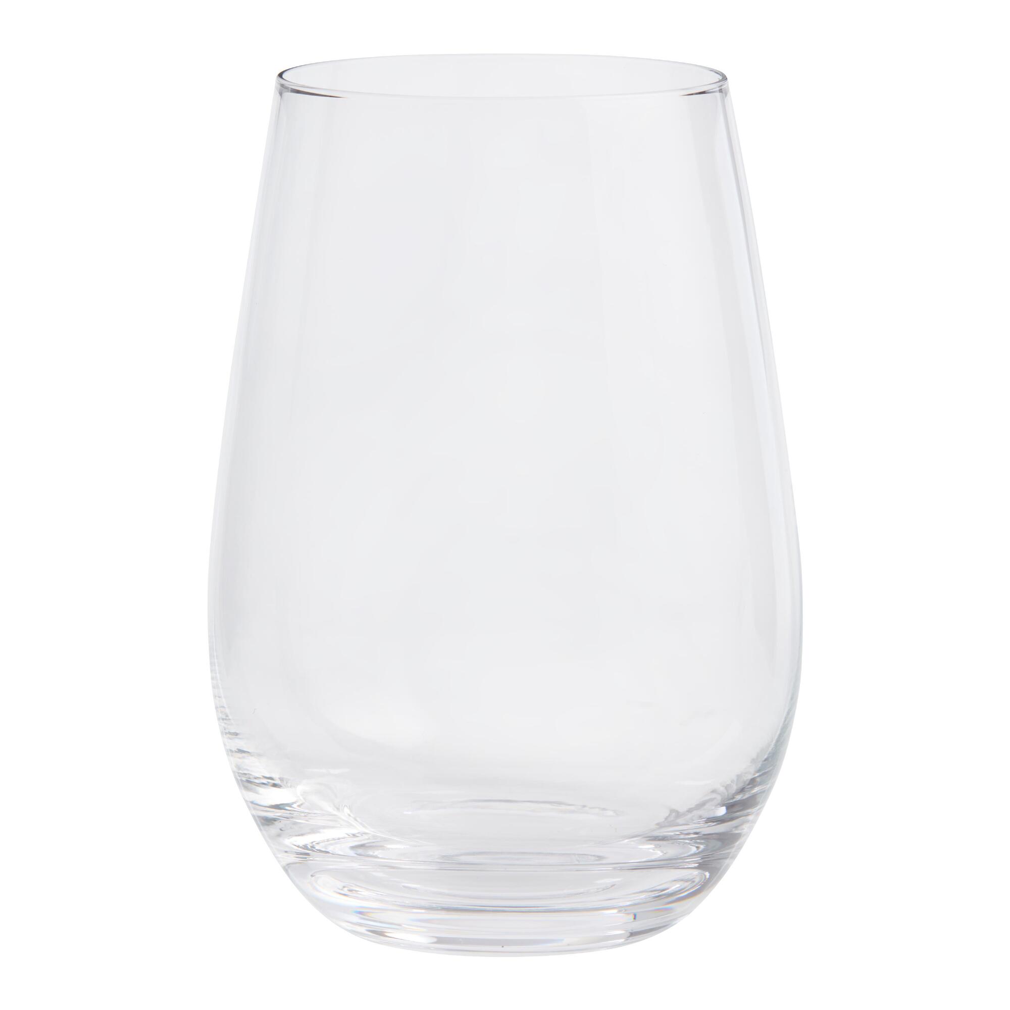 Connoisseur Crystal Stemless Glasses Set of 4 by World Market