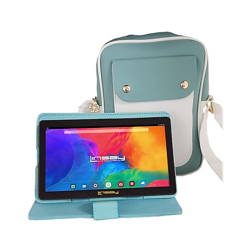 Linsay 7" Tablet with Stylus, Case, and Handbag, 2GB RAM, 32GB, Android, Lovely Sky (F7UHDLOVELYSKY)