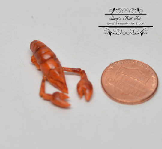 112 Dollhouse Miniature Lobster Seafood Bd F288
