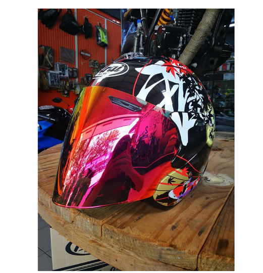 1 x Arai / TSR Oriental 2 VZ RAM Koi Dragon Japan Bamboo Helmet Free Shipping