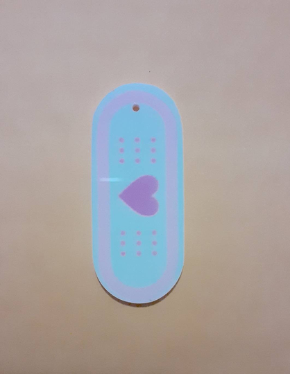 1 Piece Resin Planar Charm Pendant, Bandages Shape 20×47mm