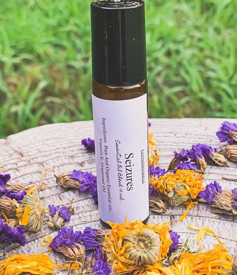 Seizures Essential Oil Rollerbottle Blend 10Ml, Oils, Therapeutic, Aromatherapy, Organic