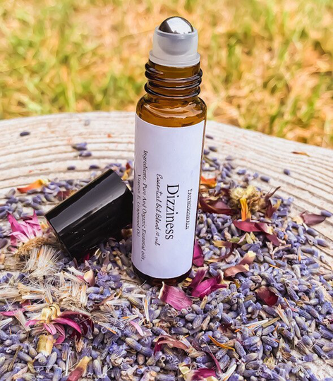 Dizziness Essential Oil Rollerball Blend 10Ml, Light Headed, Organic, Therapeutic, Self Care, Personal Gifts