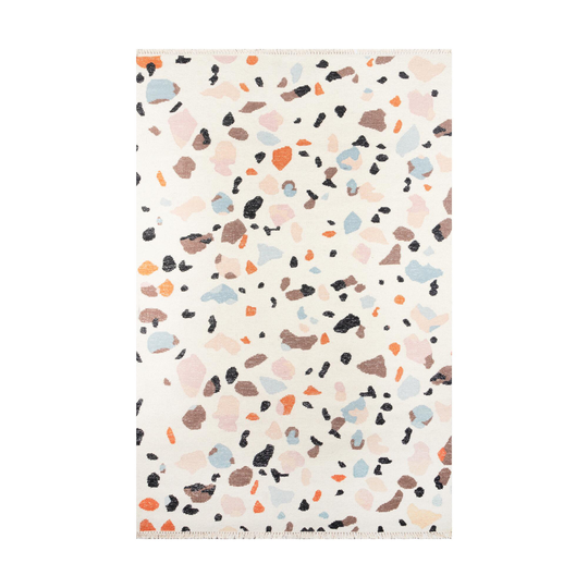 Multicolor Ivory Terrazzo Wool Shoshanna Area Rug by World Market