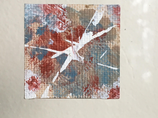 Dollhouse Miniature Original Abstract Painting 1" Scale | Jc