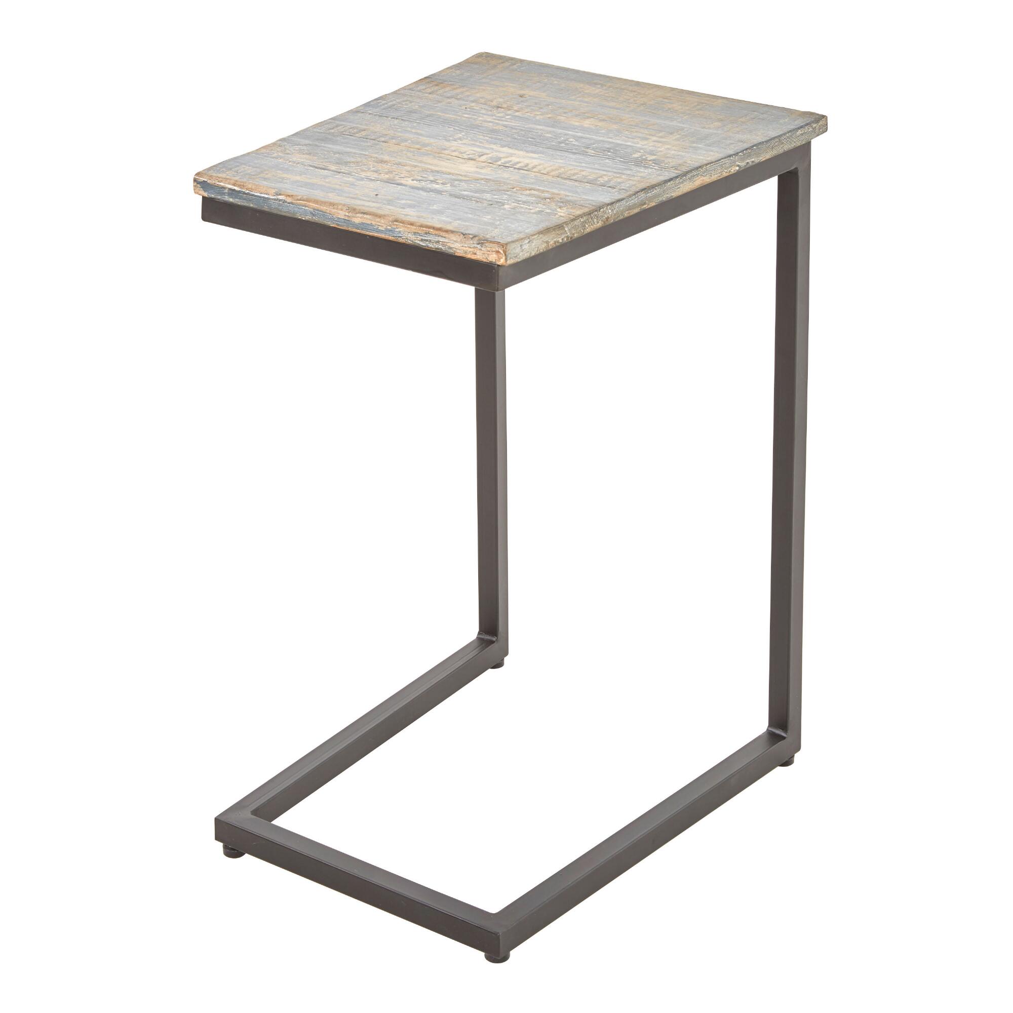 Reclaimed Pine Otis Laptop Table: Blue by World Market