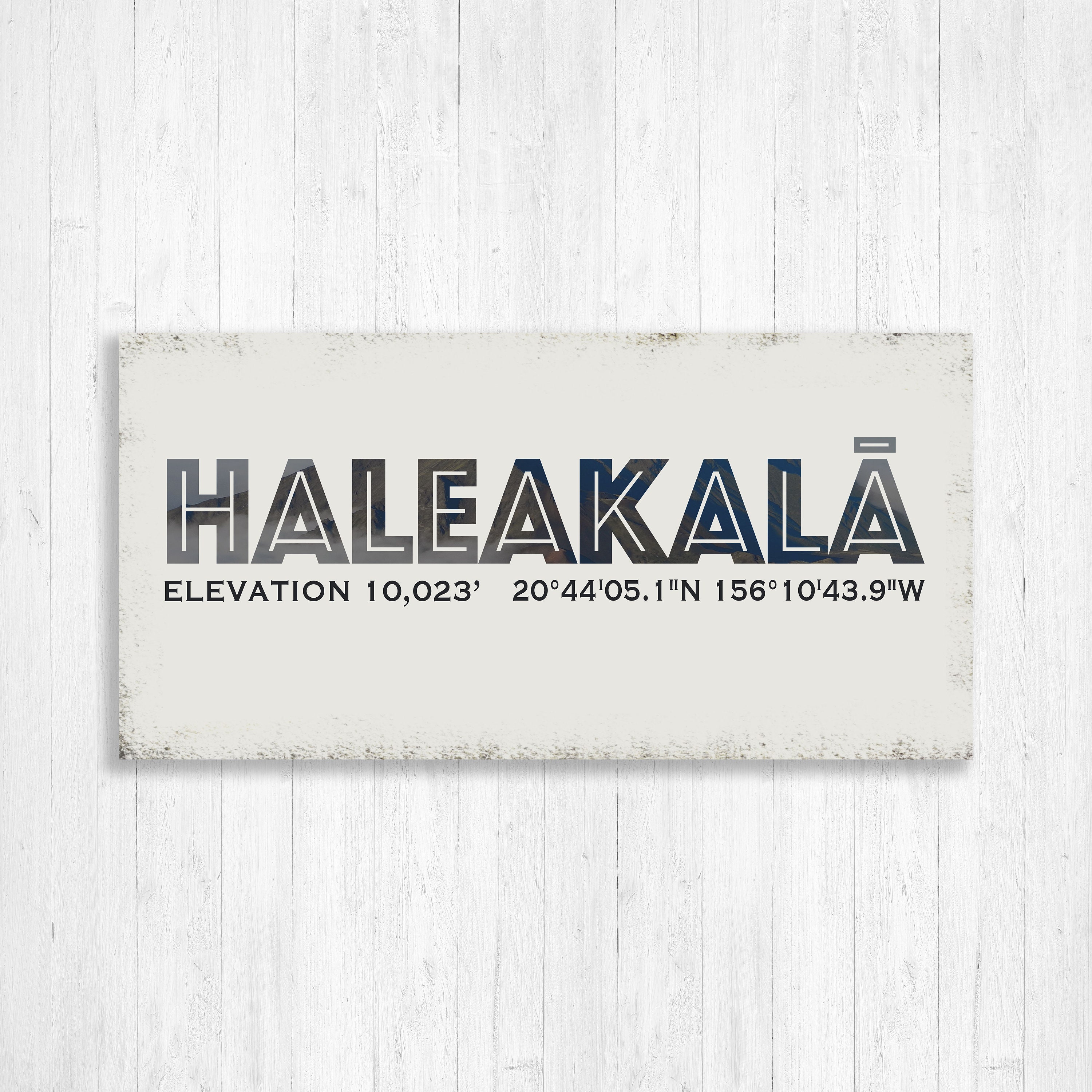 Haleakala Or East Maui Volcano Canvas, National Park Vintage Mountain Style Printed On Art