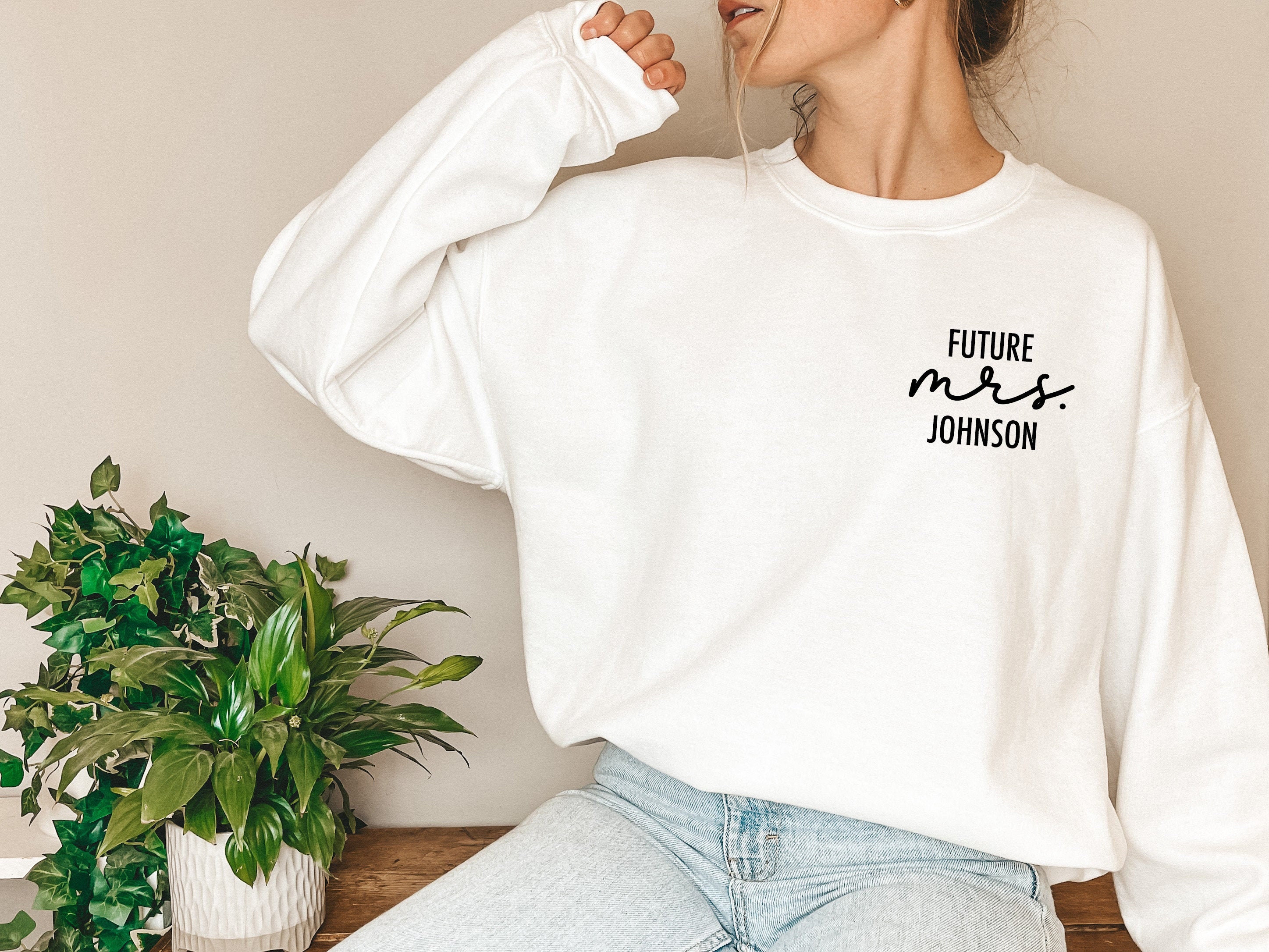 Engagement Gift, Future Mrs Sweatshirt, New Bride To Be Custom Bridal T-Shirt, Tee