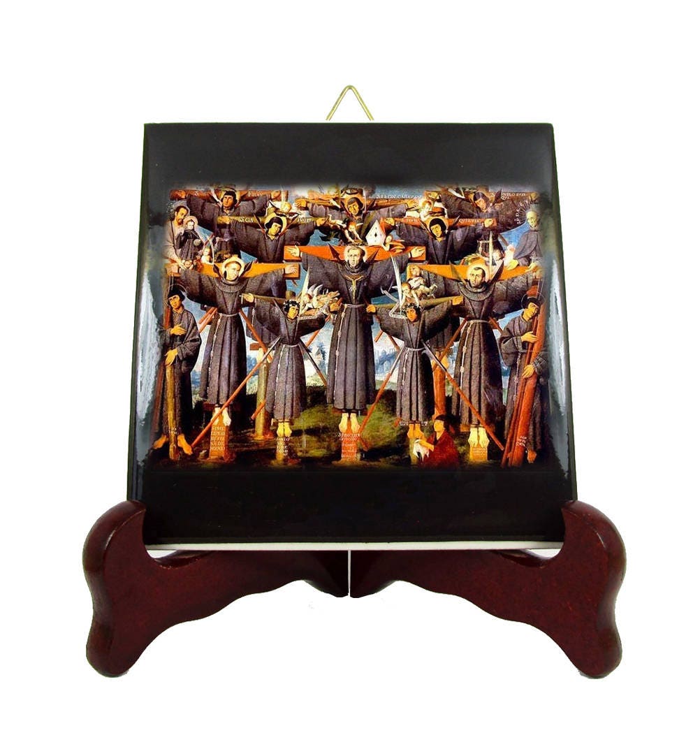 st Paulo Miki & Companions Martyrs - Ceramic Tile Saint Japan Saints Society Of Jesus Japanese Saints