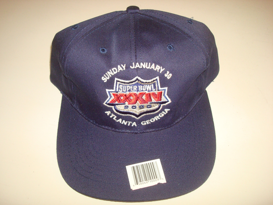 st Louis Rams Super Bowl Atlanta Big Logo Snapback Script Hat Cap Vintage 90S