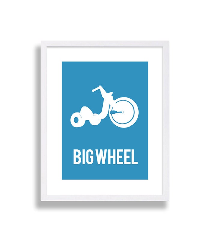 Kids Room Decor Boys Art Blue Nursery Prints For Childrens Unique Baby Play Thats How I Roll Big Wheel