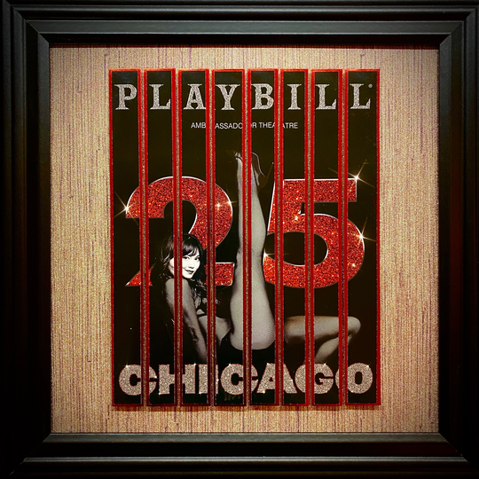 Chicago 25Th Anniversary Broadway Playbill Custom Fan Art