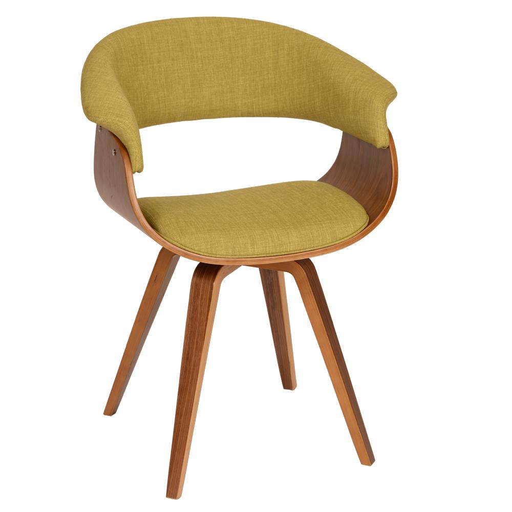 Armen Living Summer Contemporary/Modern Polyester/Polyester Blend Upholstered Dining Arm Chair (Wood Frame) in Green | LCSUCHWAGR