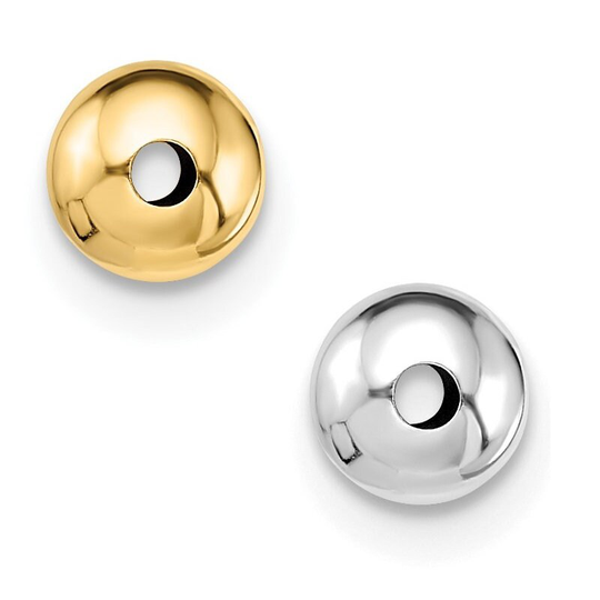 4mm 14K Yellow Gold Seamless Smooth Round Beads 4, 8 Or 12 Pieces