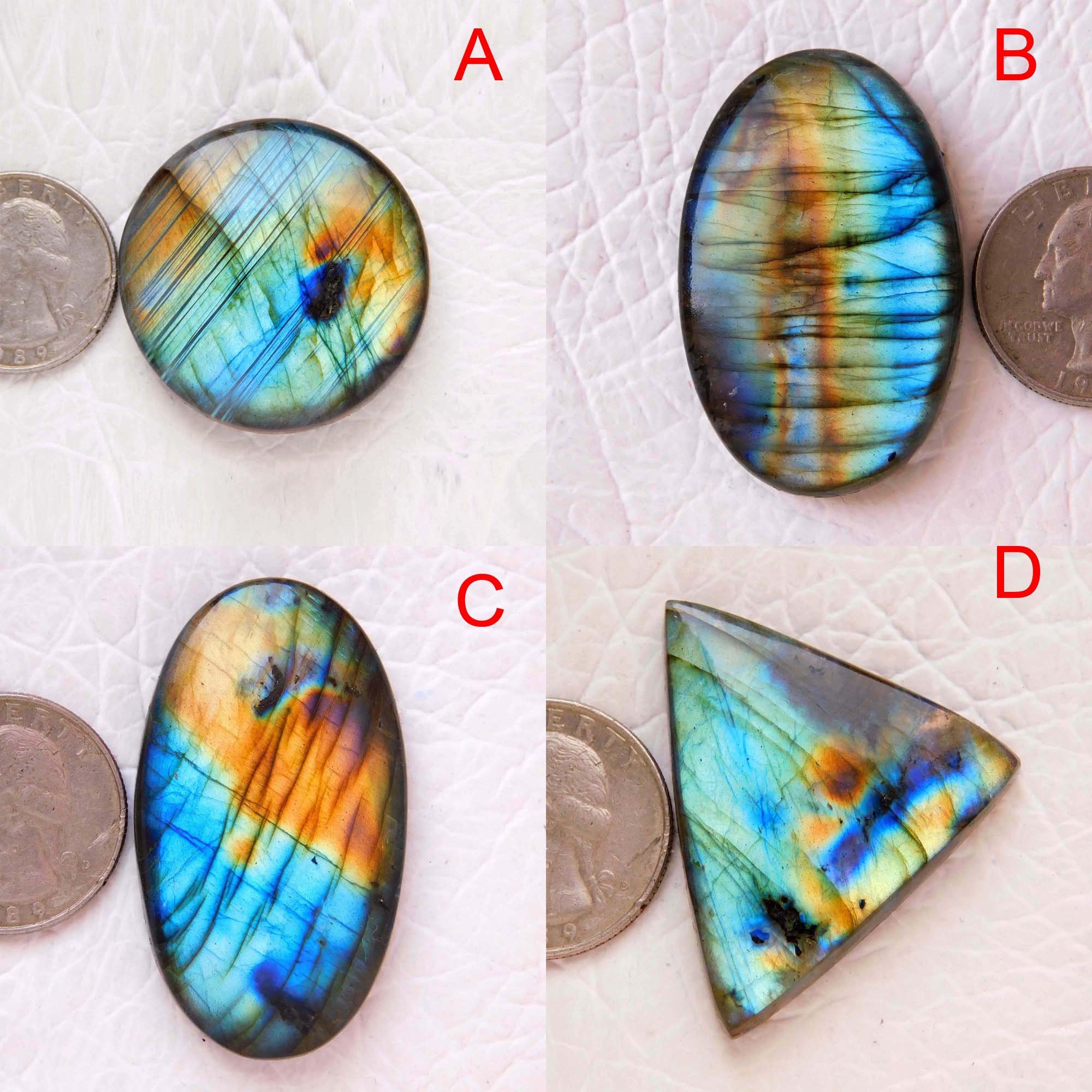 Purple Labradorite Cabochon Multi Gemstone Multi Blue Lot Pendant Necklace Stone
