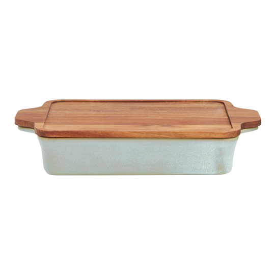 Sage Green Reactive Glaze Baker with Trivet Lid - Stone by World Market