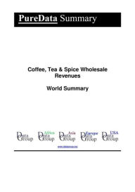 Coffee, Tea & Spice Wholesale Revenues World Summary: Market Values & Financials by Country Editorial DataGroup Author