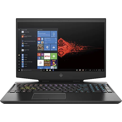 HP OMEN 15-dh1050nr 2W981UA 15.6" 16GB 512GB SSD Intel UHD Graphics Windows 10 Home Black