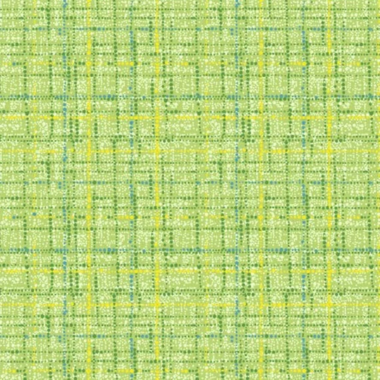 Coco ~ Pear Textured Grid Blender Cotton Fabric, Michael Miller 100% Green Pear Green Coco Fabric