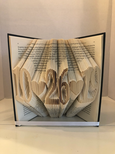 Date Folded Book Art
