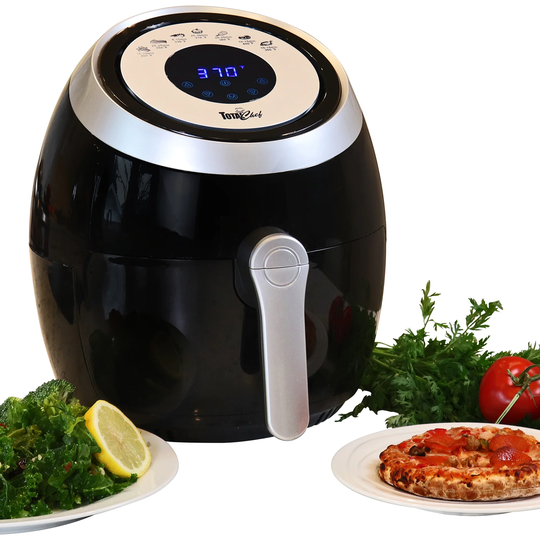 Koolatron 3.8-Quart Dual Zone Feature Black Air Fryer | TCAF03