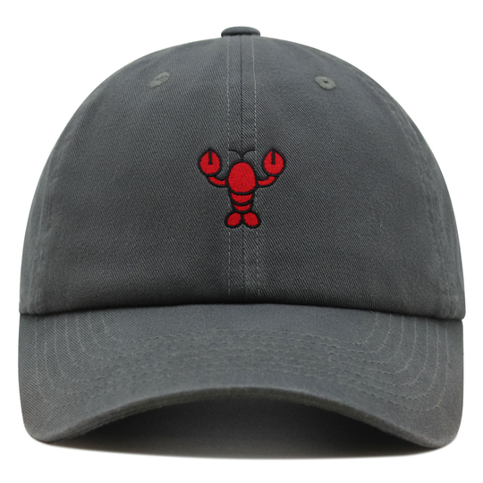 Lobster Premium Dad Hat Embroidered Baseball Cap Red Seafood