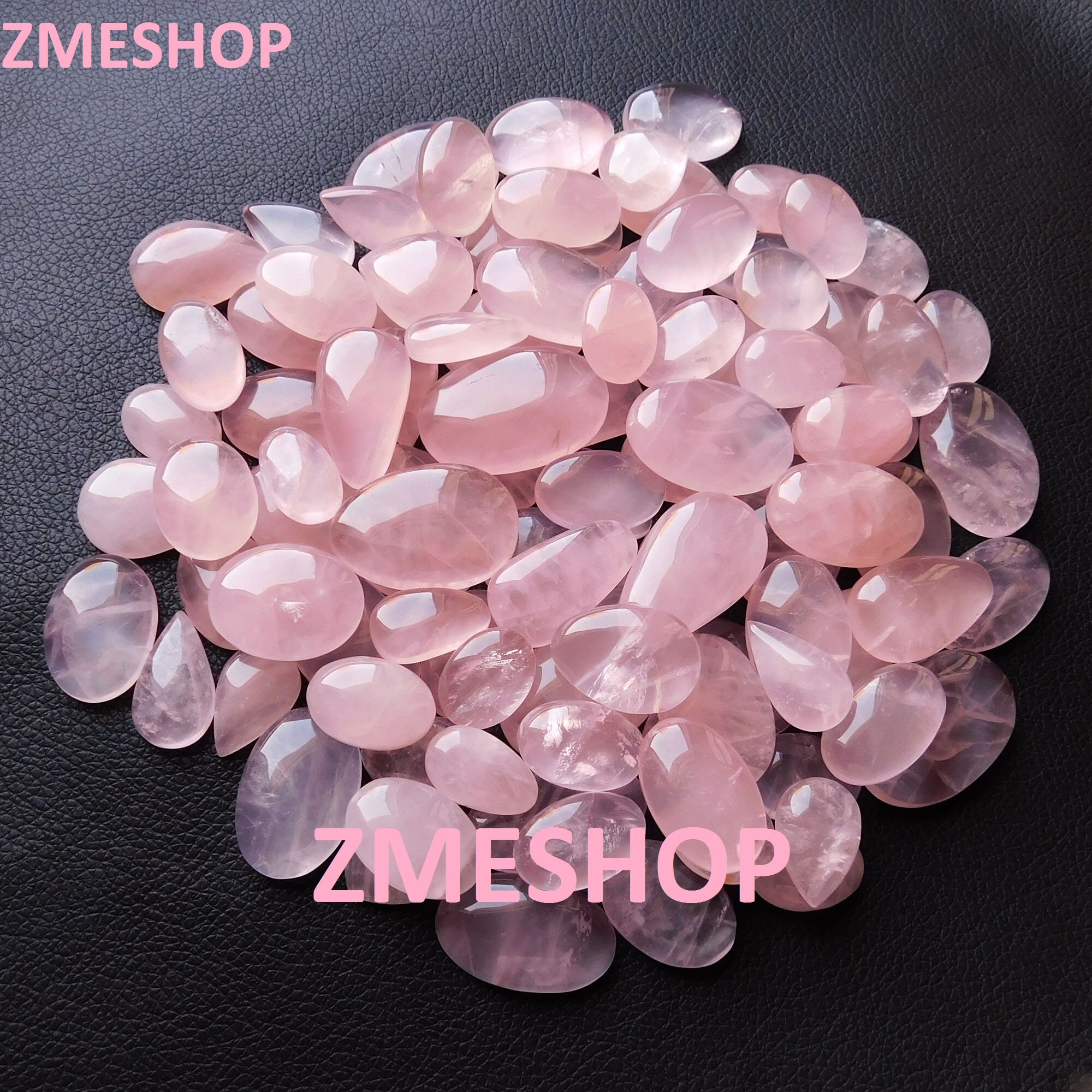 Natural Rose Quartz Cabochon Lot Gemstone Aaa Quality Ring & Pendant Size Silver Jewelry Pink