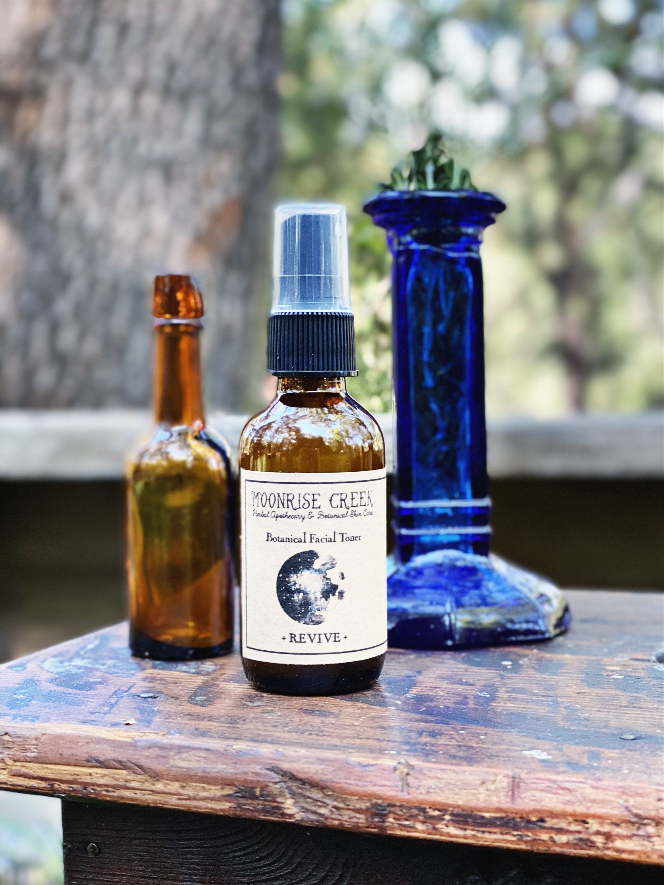 Botanical Facial Toner Revive Blend Face Astringent Eucalyptus + Peppermint Cucumber
