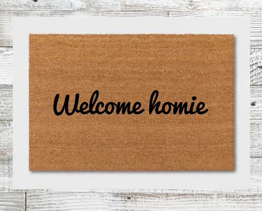 Welcome Homie Doormat, Mat