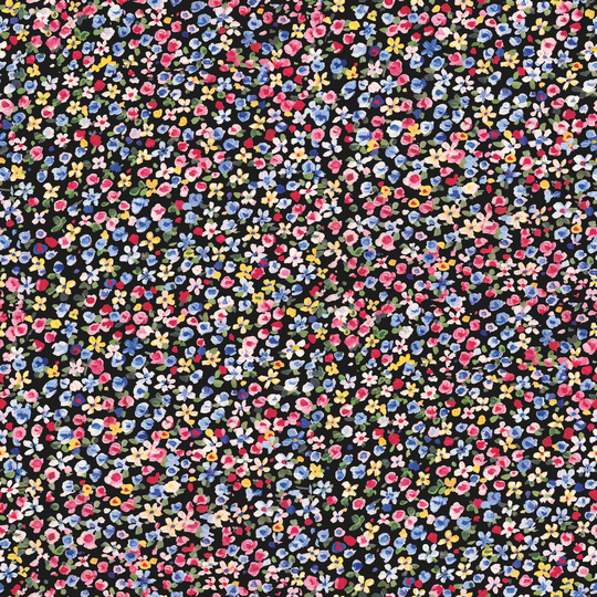 Black Petite Floral Peel And Stick Wallpaper: Multi by World Market