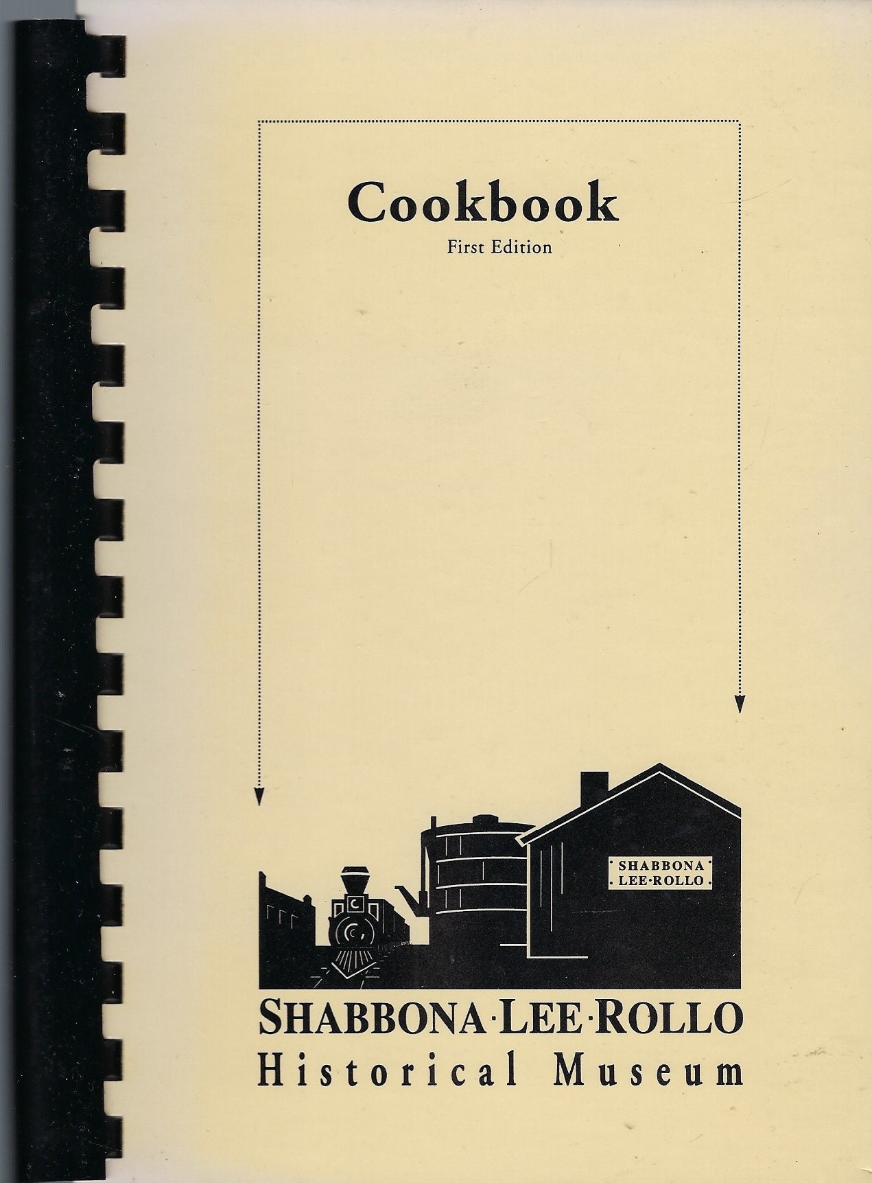 Shabbona Lee Rollo Illinois Vintage 1996 Historical Museum Cookbook Il Community Favorite Recipes Collectable Souvenir Spiral Bound Rare