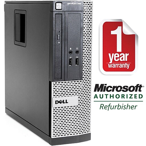 Dell 390 SFF Refurbished Desktop Core i5 3.1Ghz 4GB Memory 250GB HDD Windows 10 Pro