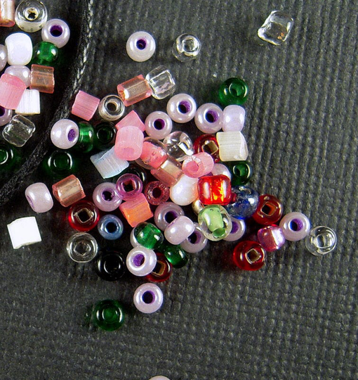 Victorian Garden Blend Antique Italian Glass Seed Bead & Bugle Mix - Multiple Sizes Heirloom Color Venetian Beads Cv315