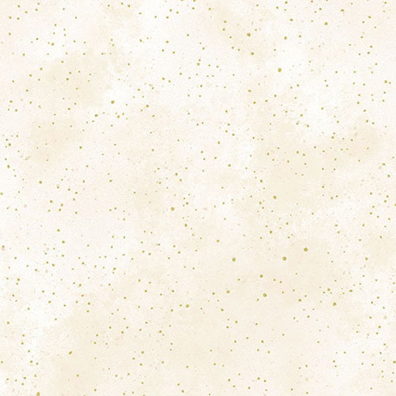 New Hue Cream & Gold Metallic Blender Fabric/Cream/Gold By The Yard Kanvas 8673M 09 Yardage, Fat Quarters