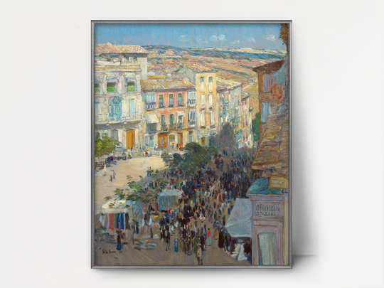 Mailed Print 1900S South Of France Print Mediterranean Decor, Summer Cityscape, South France Wall Art, Architecture Print, Landscape
