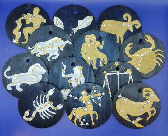 Zodiac Inserts For 4" Circle Silicone Freshie Mold
