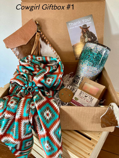 Cowgirl Gift Boxes, Wild Rag Western Fashion Rodeo Boxes Mothers Day Box