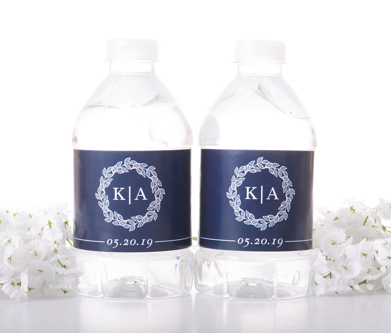 Wedding Water Bottle Labels - Custom Waterproof Bottled