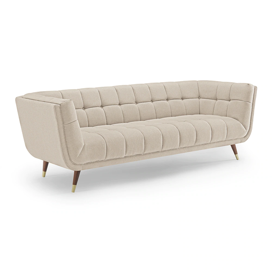 Clihome Lounge sofa Modern Off-white Polyester/Blend Sofa | VO-SA781