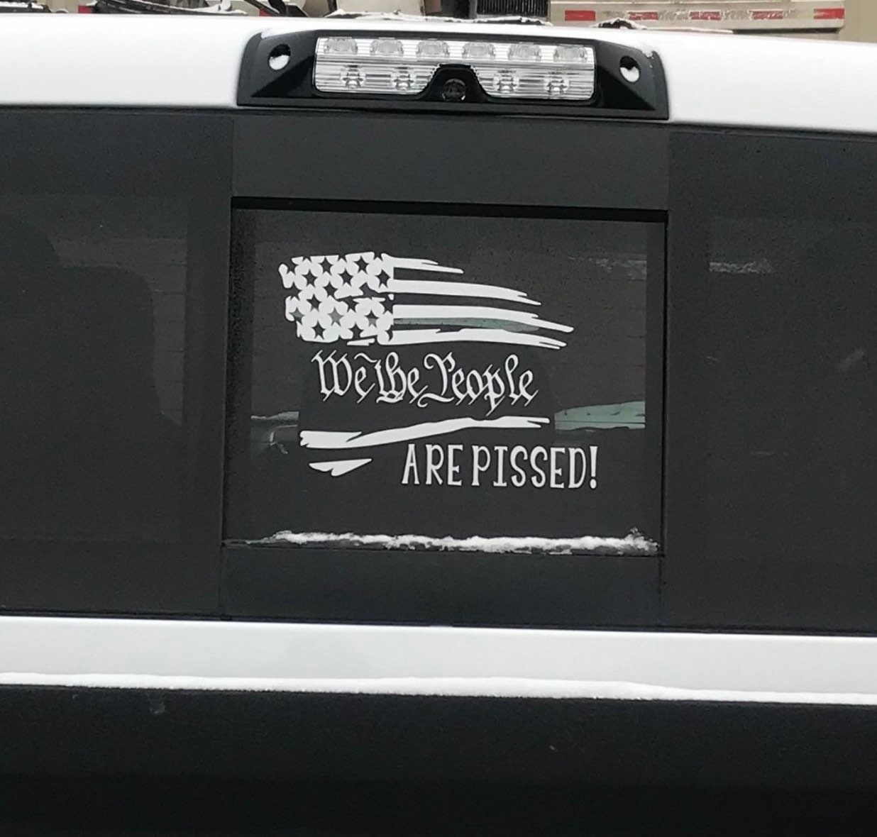 We The People Vinyl Car Decal