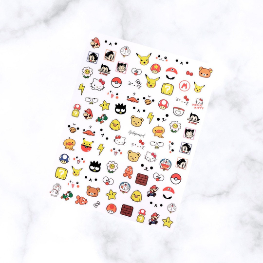 Mixed Blends - Nail Art Decals