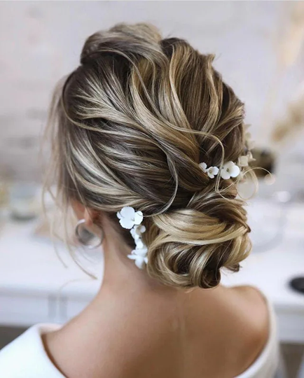 Wedding Hair Piece Bridal Comb Flower Headpiece Flower Porcelain