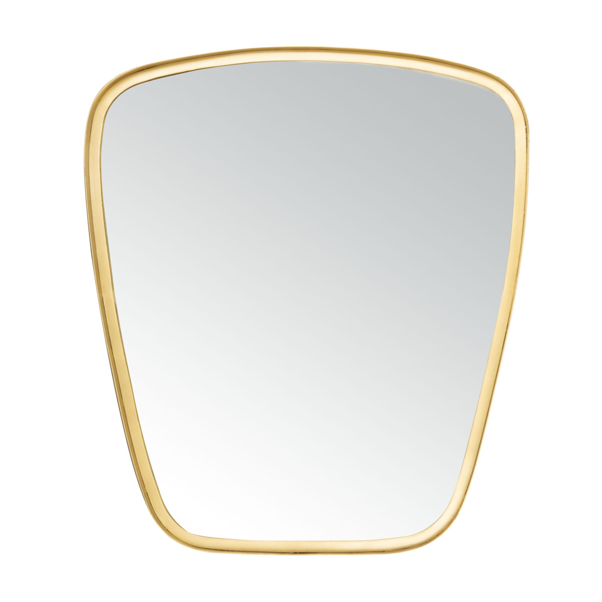 Rounded Gold Tapered Mirror by World Market