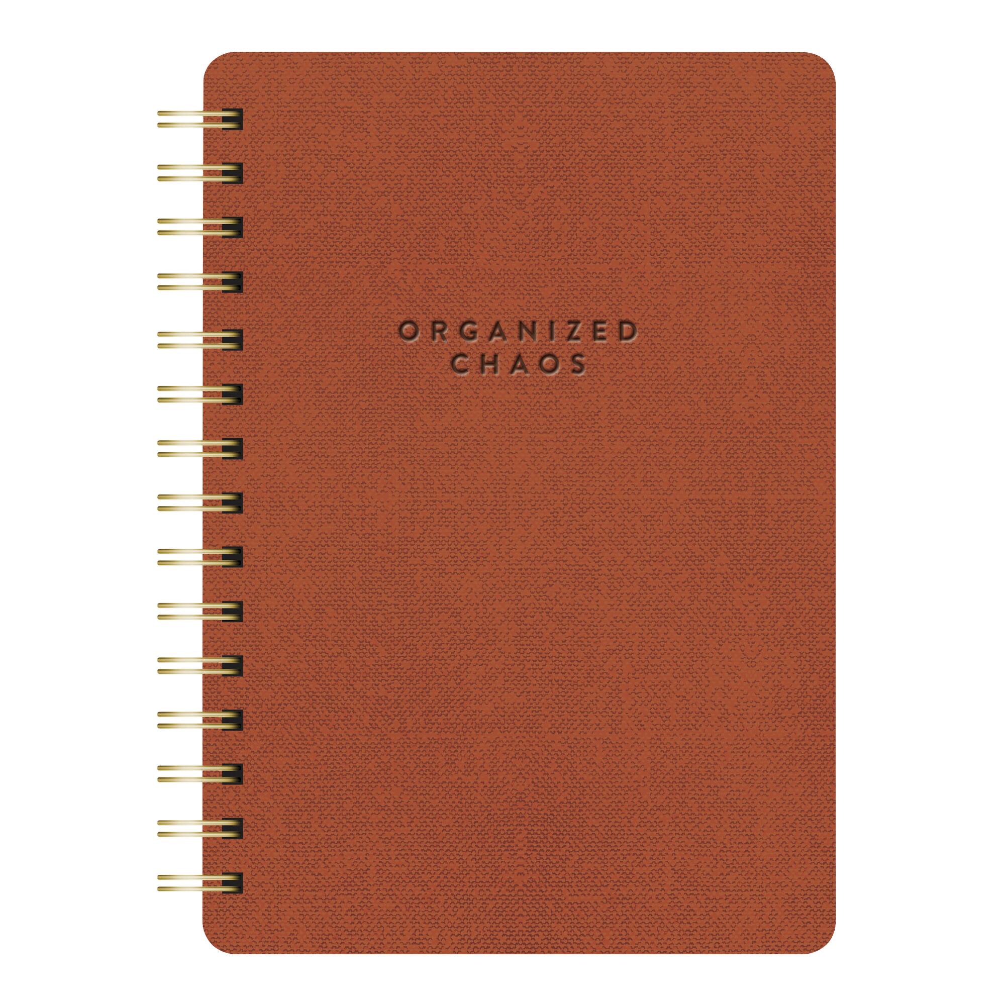Studio Oh Organized Chaos Spiral Journal: Brown - Paper by World Market